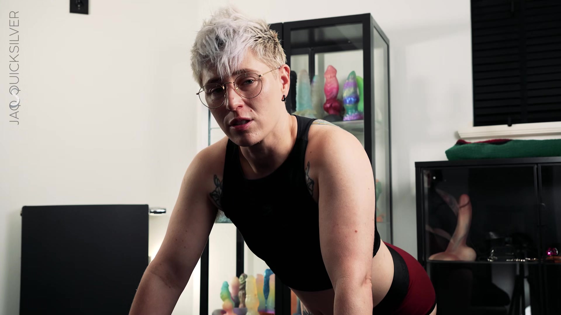 Strap-on POV Training for Pegging - NB Jaq Quicksilver Pegs You for Your First Time - FtM, anal