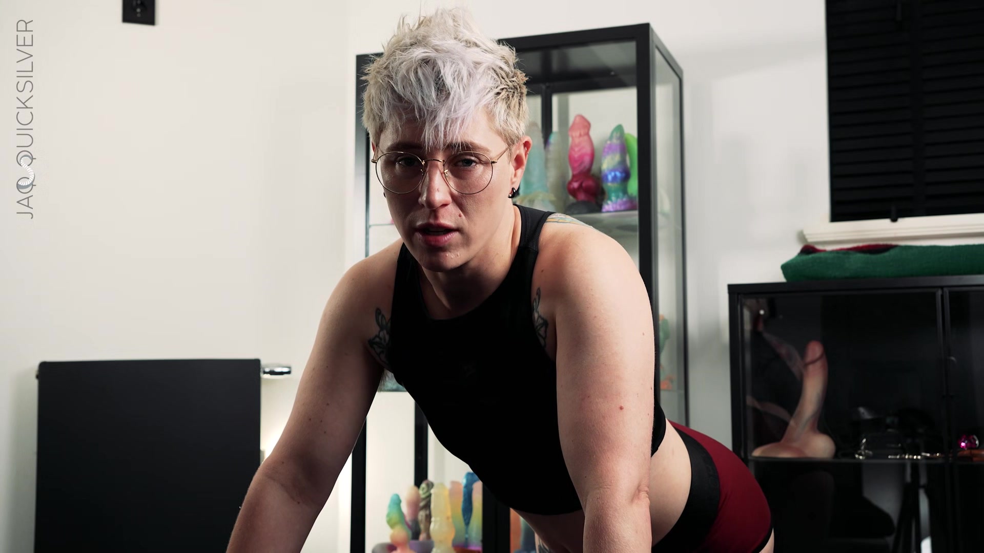 Strap-on POV Training for Pegging - NB Jaq Quicksilver Pegs You for Your First Time - FtM, anal