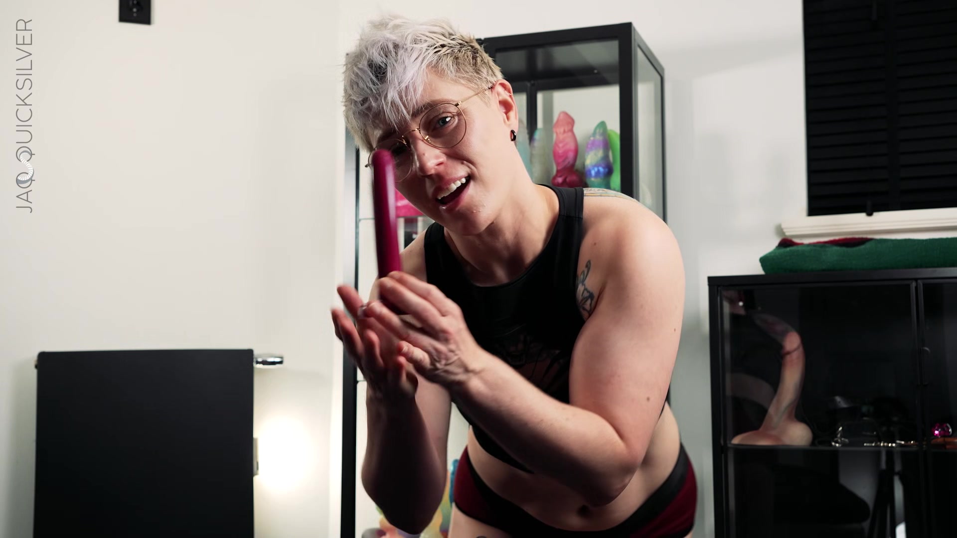 Strap-on POV Training for Pegging - NB Jaq Quicksilver Pegs You for Your First Time - FtM, anal