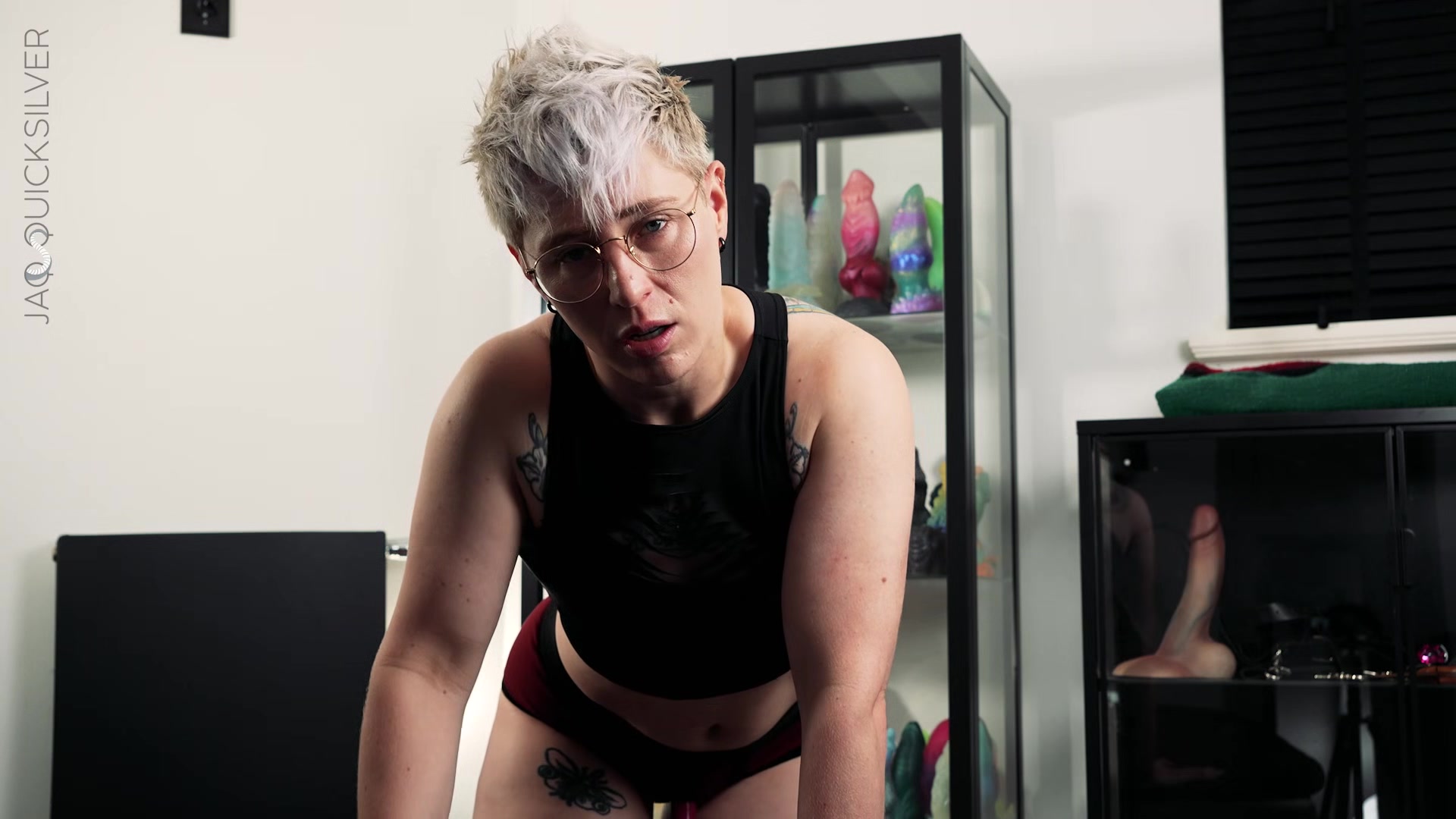 Strap-on POV Training for Pegging - NB Jaq Quicksilver Pegs You for Your First Time - FtM, anal