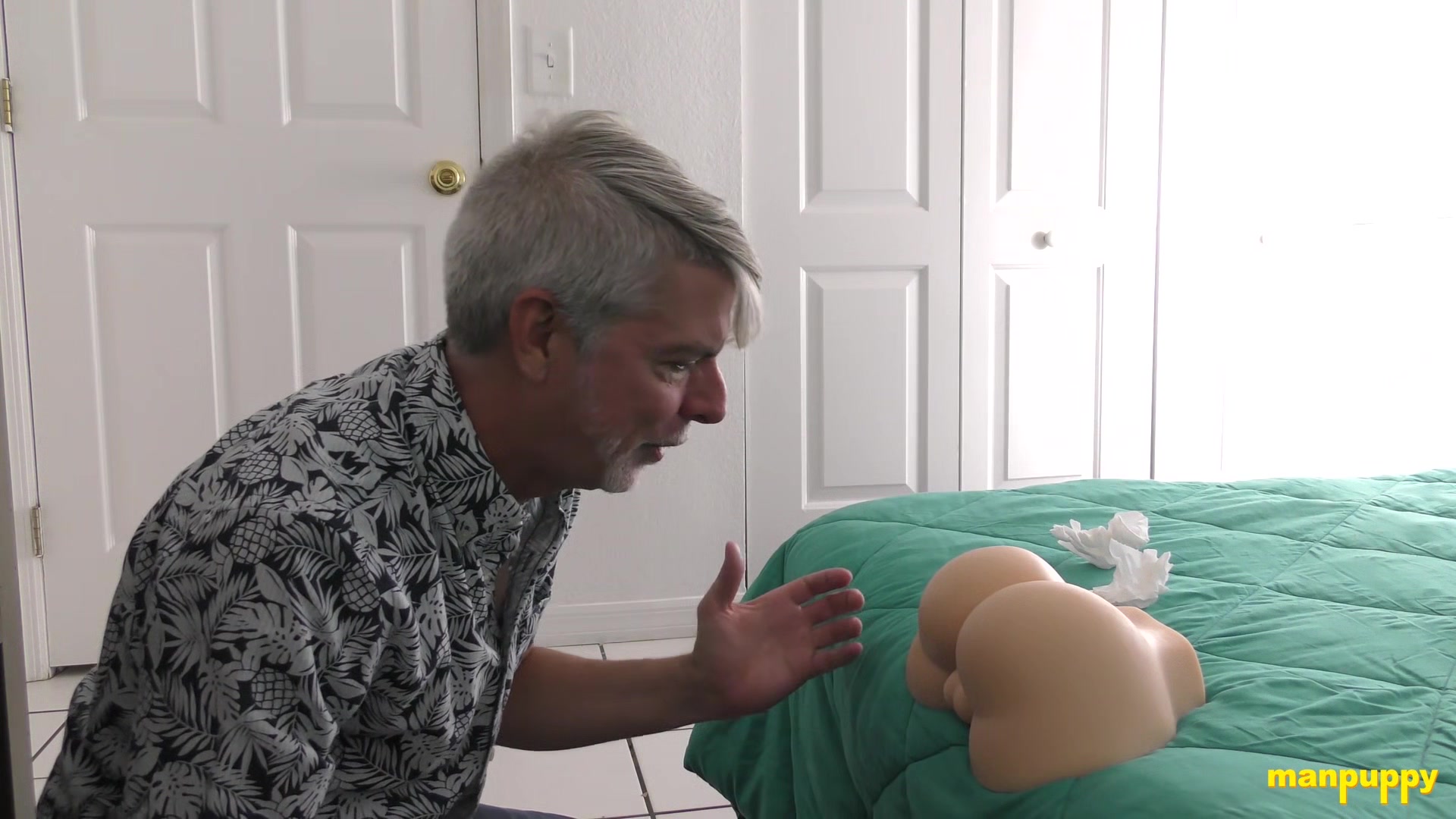 ManPuppy: Richard Lennox Raw Fucks His Stepsons Ass Toy In The Bedroom