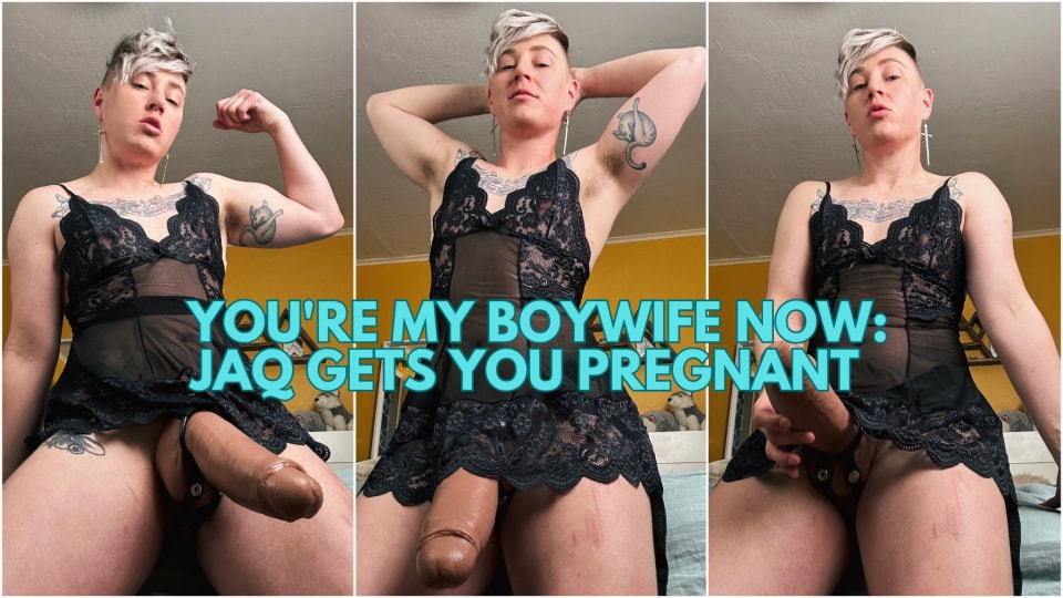 You’re My Boywife Now: Jaq’s Masculine Mpreg JOI & Dirty Talk Strap-On Pregnancy Fantasy
