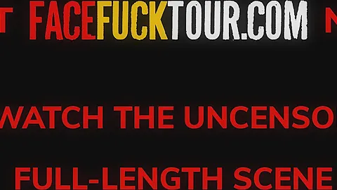 Face Fuck Tour - Sofie Otis Struggling With A Fat Cock Down Her Throat