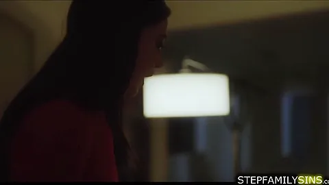 Cheating wife getting fucked hard by her husbands stepbro