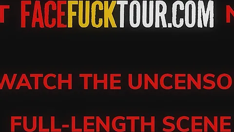 Face Fuck Tour - Busty Michel Chika Jaw Breaking Deepthroat Throatpie