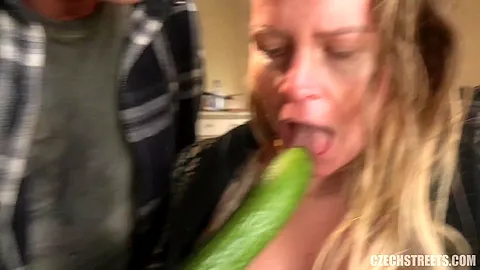 Czech Streets – Food Porn Orgy with 28wk's Pregnant!