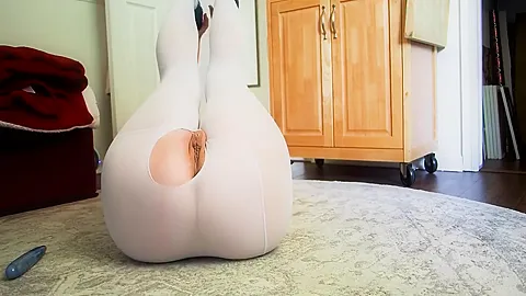 Crotchless Tights Riding Dildos 3 Different Rooms