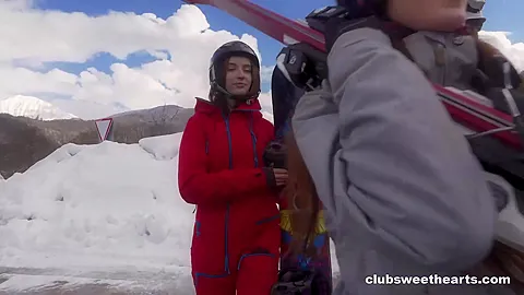 Ready, Set, Snow! Lesbian Threesome for ClubSweethearts