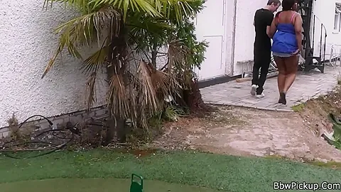 White Guy Bangs Ebony Fatty From Behind