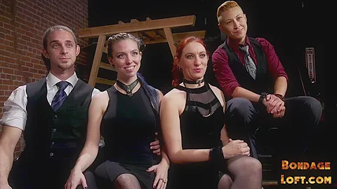 BDSM sluts enjoy rough group session with painful pleasures