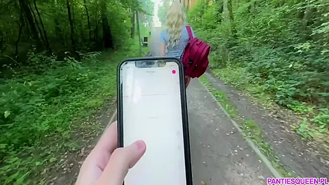 Public Dare - Stepsister Walks Around Naked Outdoors In Park And Plays With Remote Control Vibrator In Her Pussy