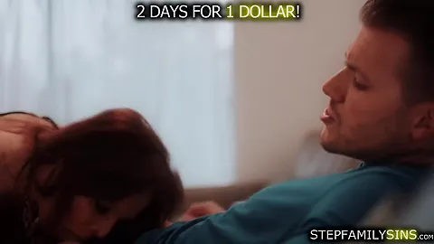 Big tits stepmom letting stepson lick and fuck her hard