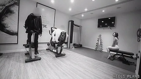 The Young Frenchwoman Fucked Hard By 2 Strangers She Met In The Gym!!!