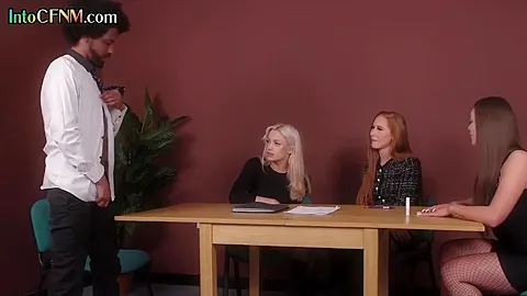 Cfnm Ir British Femdom Babes Wank Black Cock In Hj Group
