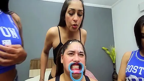 Boton Girls Spitting