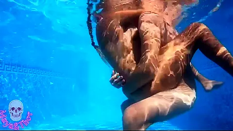 In The Pool And Inside My Pussy A Tasty Creampie