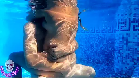 In The Pool And Inside My Pussy A Tasty Creampie