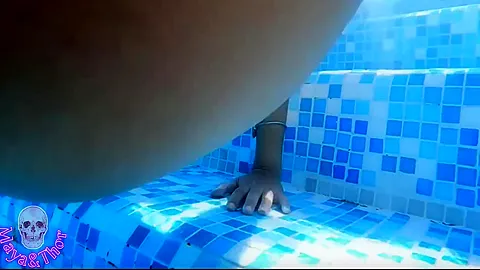 In The Pool And Inside My Pussy A Tasty Creampie