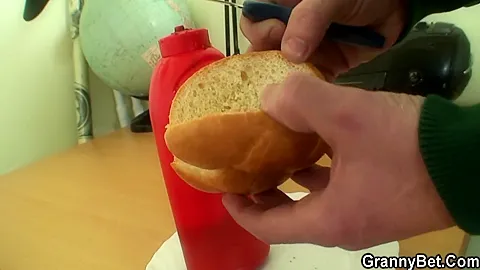 Fat Blonde Granny Tricked And Fucked By Guy