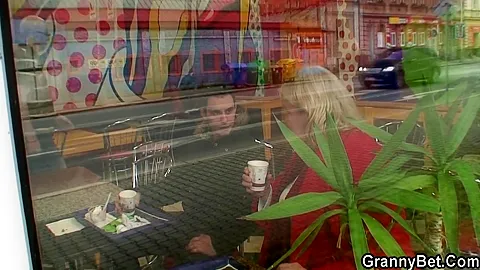 Fat Blonde Granny Tricked And Fucked By Guy