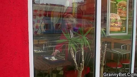 Fat Blonde Granny Tricked And Fucked By Guy