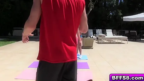 Horny Yoga Babe Feeling Very Horny For Large Meat