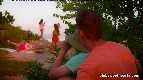 18yo Group Fucks While Hiking On Top Of The Mountain By