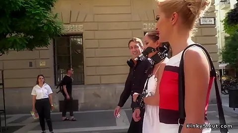 Fetish Slave Walked In Public Streets