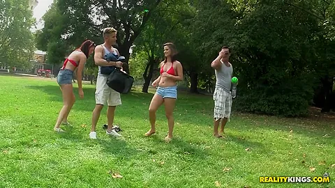 Sex after good picnic outing with European buddies
