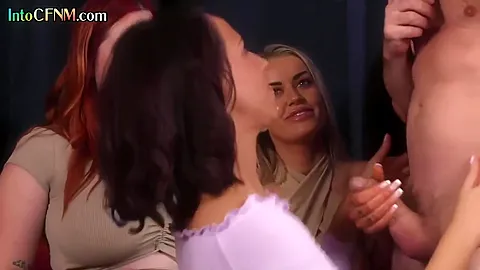 Cfnm British Babe Sucks Cock In Hj Group