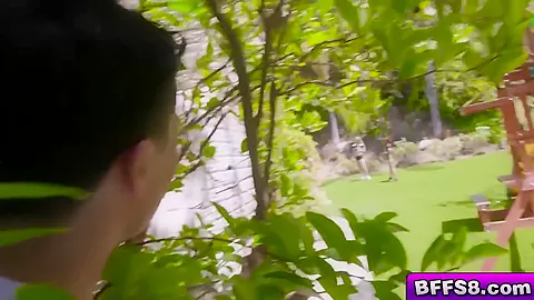 The teens 18+ Eating Each Others Pussies As The Stud Thrust