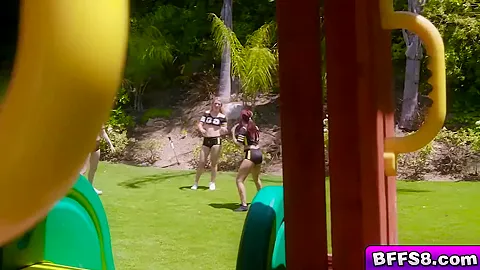 The teens 18+ Eating Each Others Pussies As The Stud Thrust
