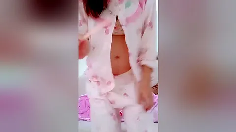 The Asian masseuse massages the client's clit and puts in a sex object.