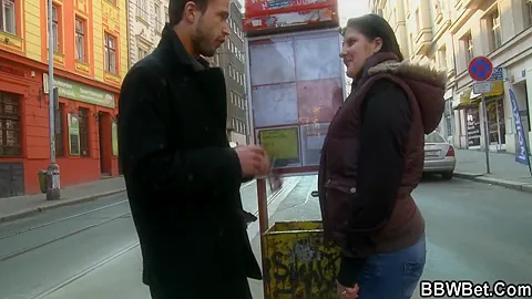 He Picks Up Bbw On The Street And Fucks