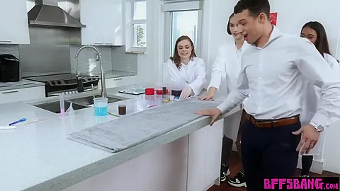 teen 18+ Besties Nasty Chemistry Experiment