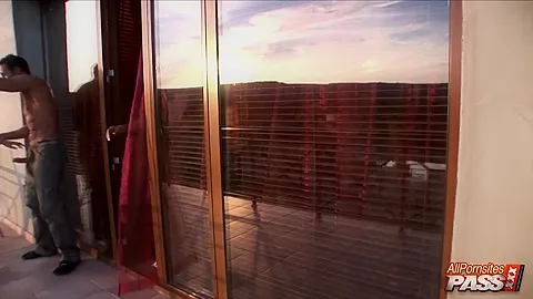 Balcony Sex Got Hotter With Reigna And Selena