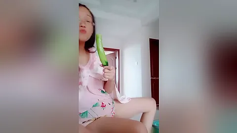 Slim Asian guy fucks his beautiful girlfriend in lingerie on camera