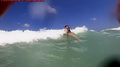 Having Fun With Hot Italian Girl In A Nude Beach