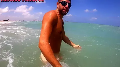 Having Fun With Hot Italian Girl In A Nude Beach
