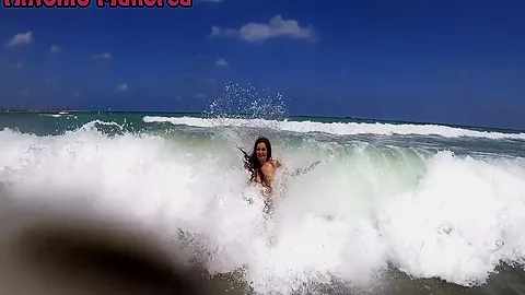 Having Fun With Hot Italian Girl In A Nude Beach