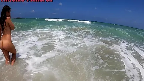 Having Fun With Hot Italian Girl In A Nude Beach