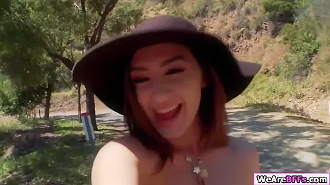 Three teen 18+ Picked Up And Suck And Fuck The Lucky D