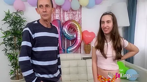 We Celebrate Carolina Lorcas 19 Birthday With A Big Cock Threesome!