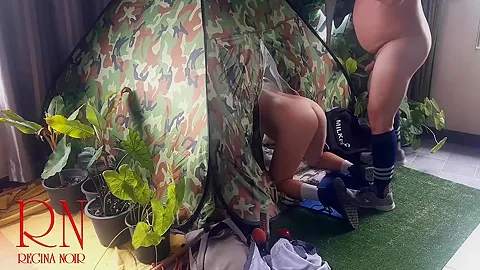 Sex In Camp. A Stranger Fucks A Nudist Lady In Her Pussy In A Camping In Nature. Blowjob Cam 1