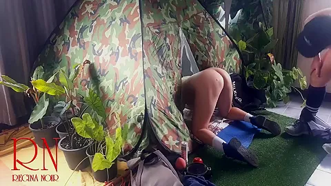 Sex In Camp. A Stranger Fucks A Nudist Lady In Her Pussy In A Camping In Nature. Blowjob Cam 1