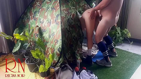 Sex In Camp. A Stranger Fucks A Nudist Lady In Her Pussy In A Camping In Nature. Blowjob Cam 1