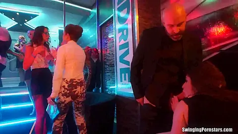 Dirty bitches taking dicks in public