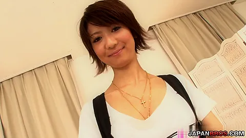 Japanese babe Hazuki Miria toy fucking and loaded with man-gravy