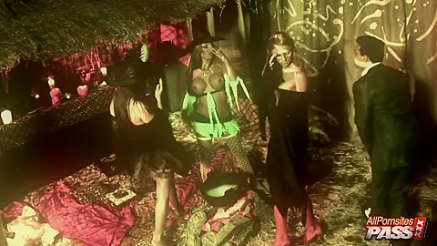 Hot Orgy Cock Sucking On A Hallowen
