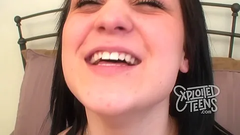 Sexy ***old teen 18+ sucks a fat cock in this POV porn